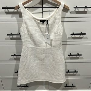 NWT Theory White Ballerina Tweed Dress - 8